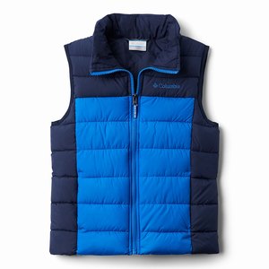 Columbia Powder Lite™ Puffer Väst Flickor Blå/Marinblå (WPHEB8036)